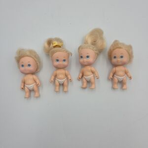 1990 Vintage TYCO PLAYFUL QUINTS Dolls 4 Motions